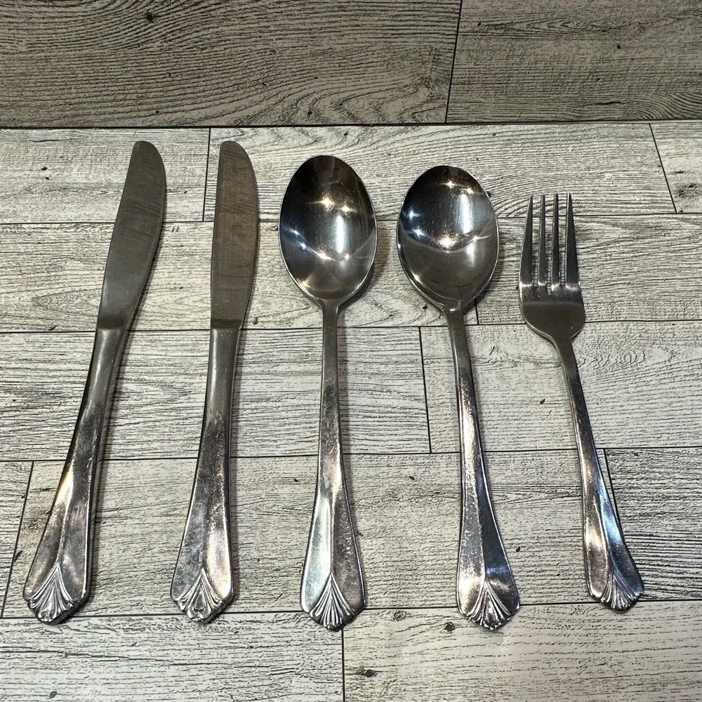 Farberware Stainless Steel Flatware 5PC Knives Spoons Fork